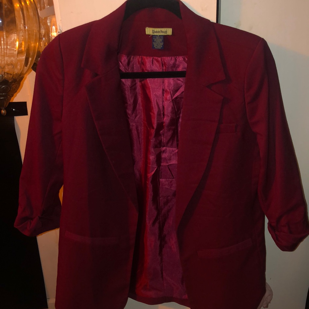 Burgundy Blazer